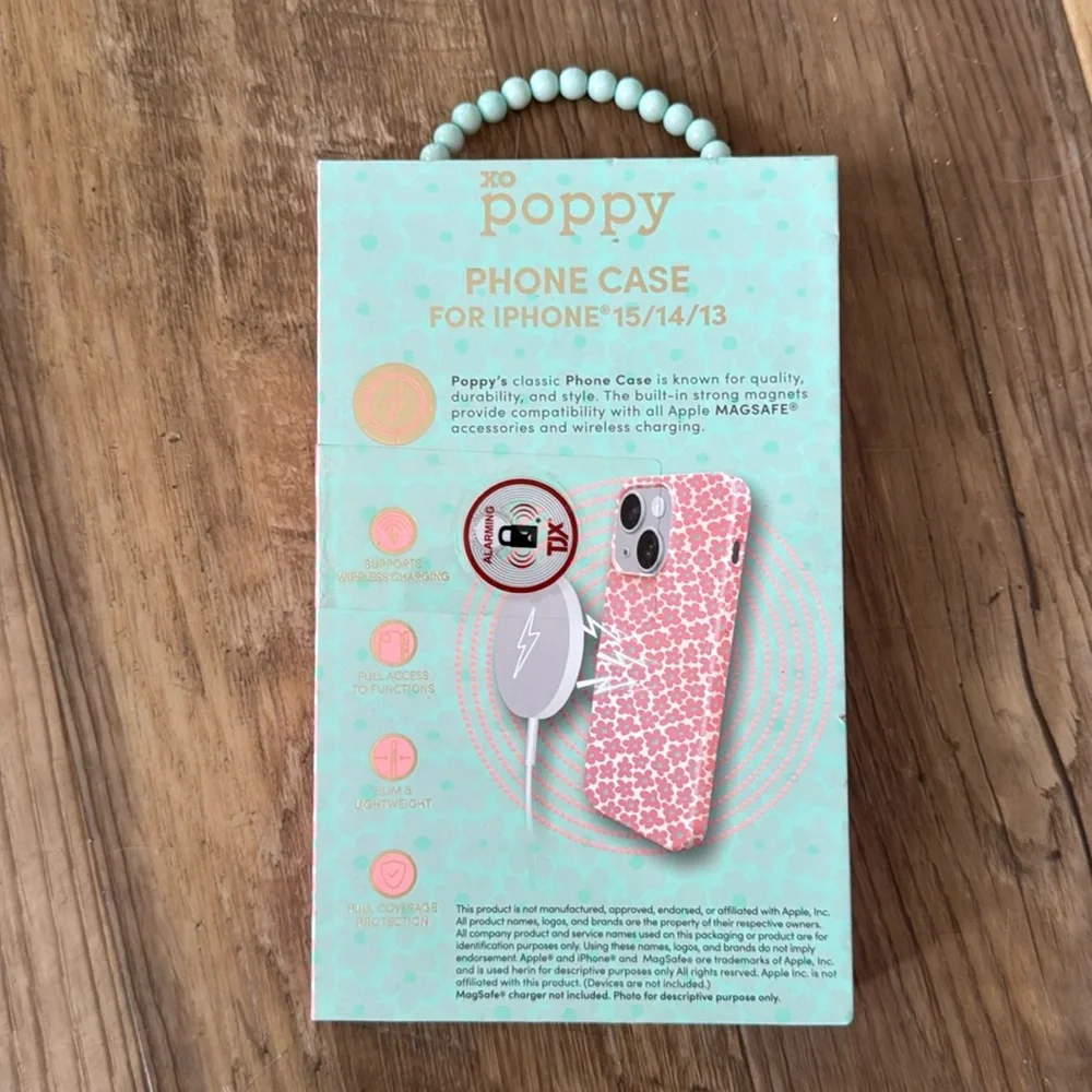 XO Poppy Phone Case for iPhone 15 / 14 / 13